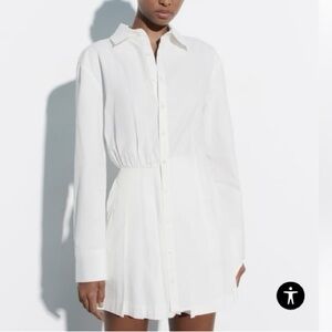 strapless open back dress ZARA